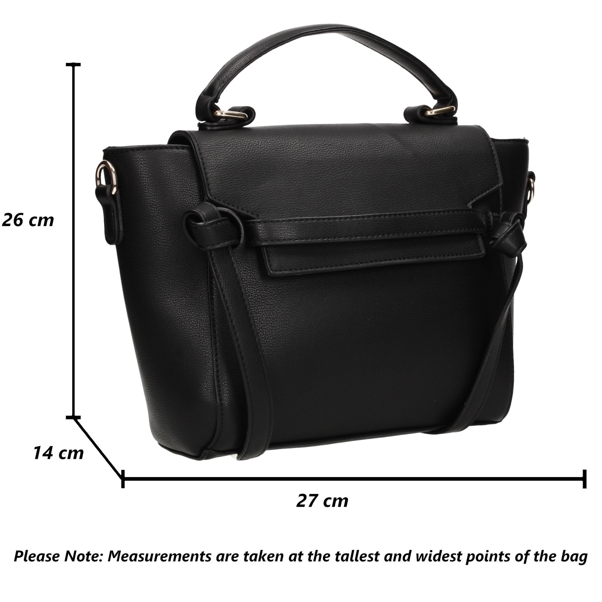 Buy your Juana Handbag Black Today! Buy with confidence from Swankyswans