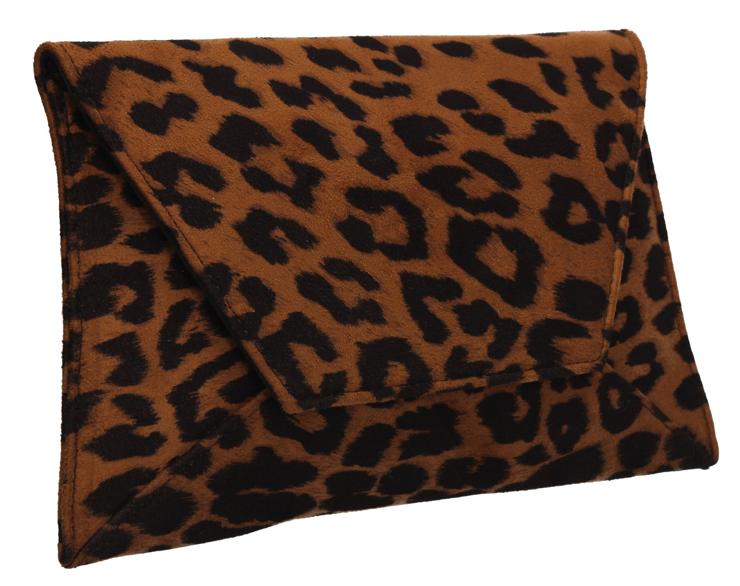 Dory Clutch Bag Dark Leopard Brown
