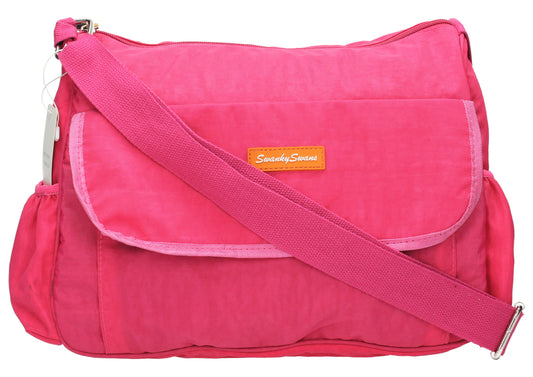 Joseph and Mary Baby Changing Satchel - Fuschia-Baby Changing-SWANKYSWANS