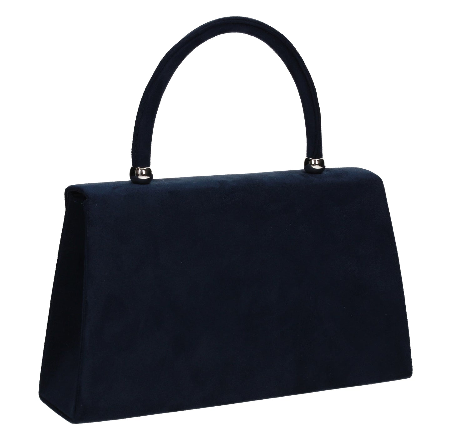 Kendall Faux Suede Clutch Bag Navy