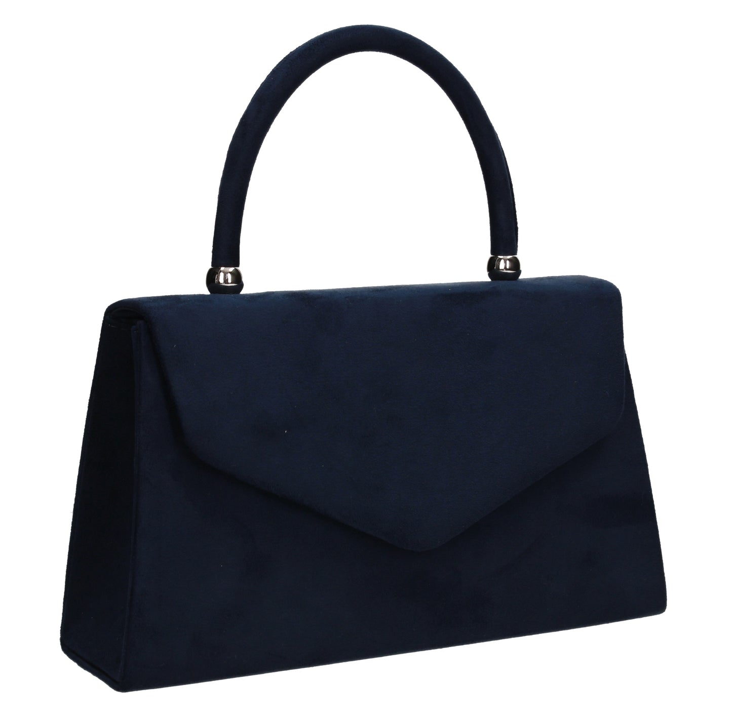 Kendall Faux Suede Clutch Bag Navy