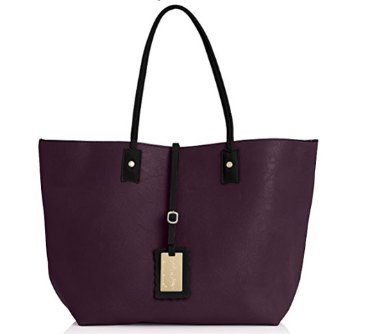 Swanky Swans Nina Reversible Handbag Purple & BlackCheap Fashion Wedding Work School