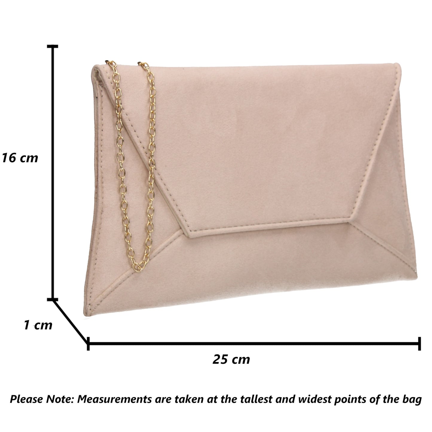 Dory Envelope Clutch Bag Beige