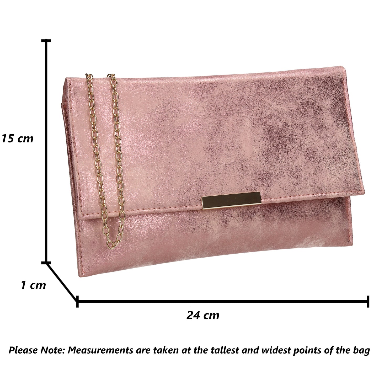Harlie Slim Flapover Clutch Bag Pink
