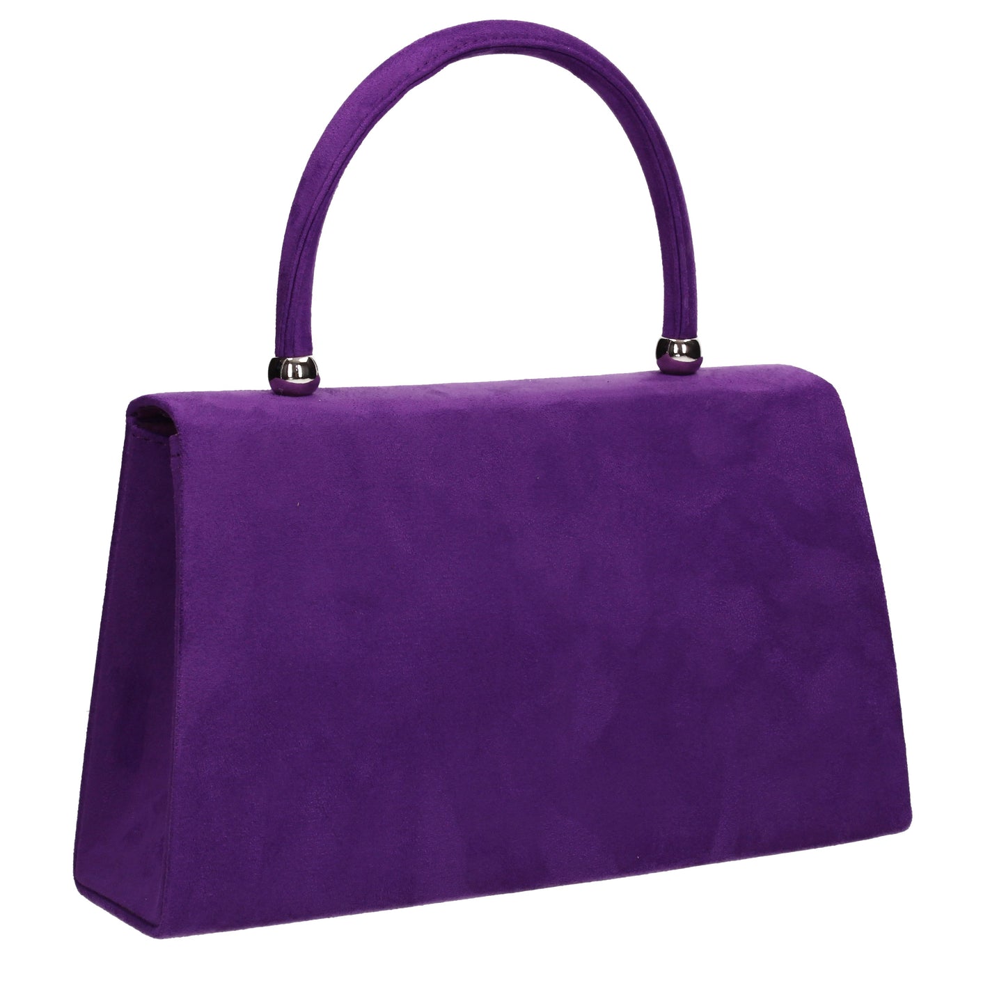 Kendall Faux Suede Clutch Bag Purple