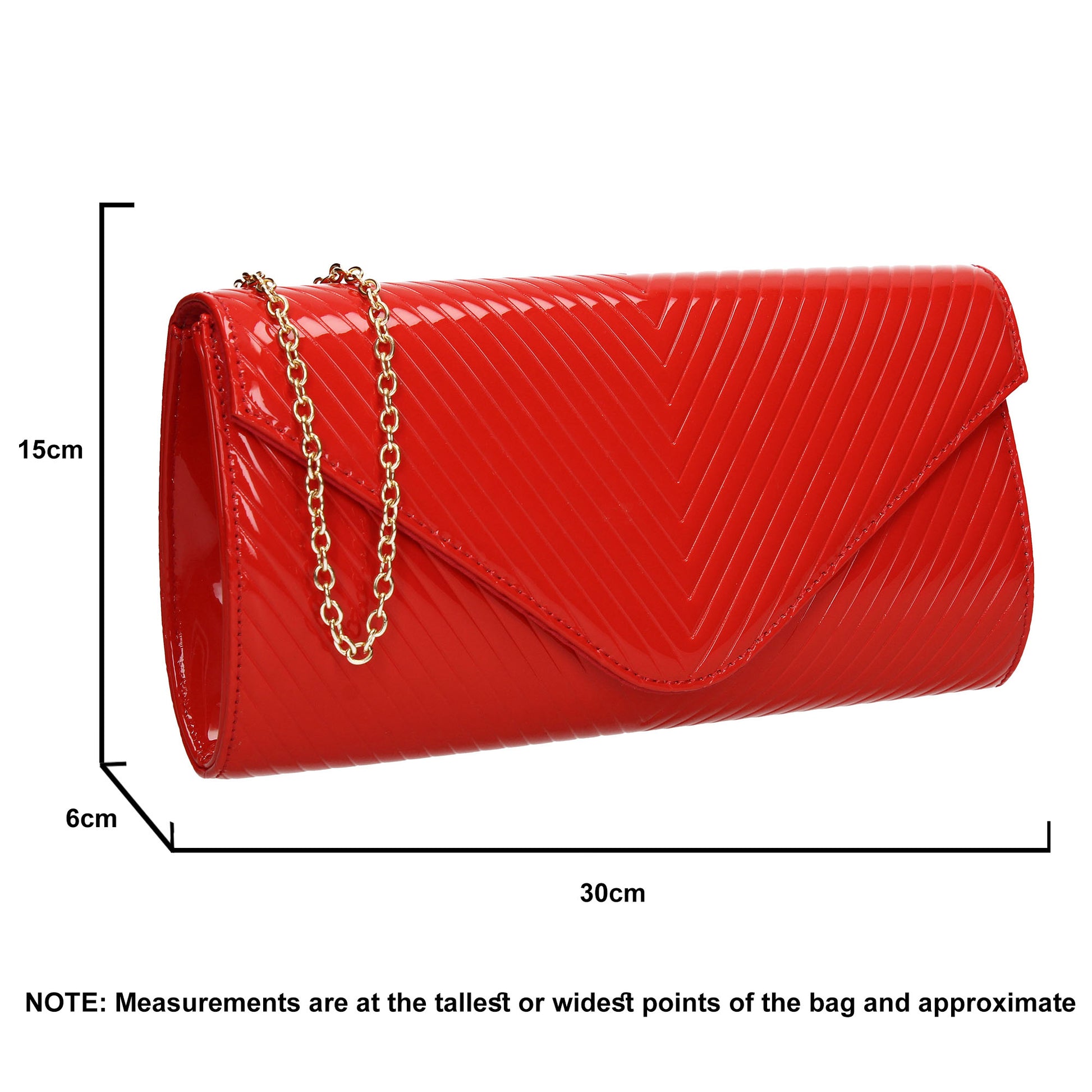 SWANKYSWANS Vanesa Clutch Bag Red Cute Cheap Clutch Bag For Weddings School and Work
