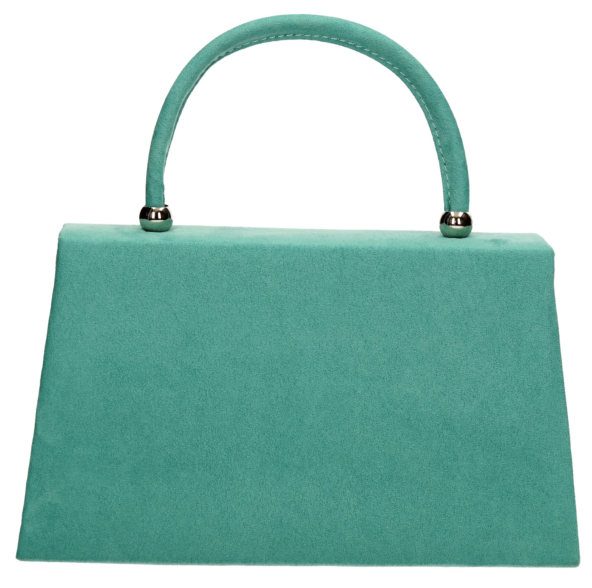 SWANKYSWANS Kendall Faux Suede Clutch Bag Turquoise Cute Cheap Clutch Bag For Weddings School and Work