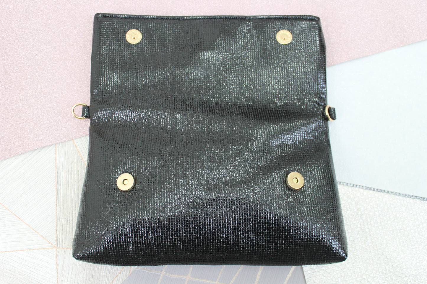 Tess Glamour Party Clutch Bag Black