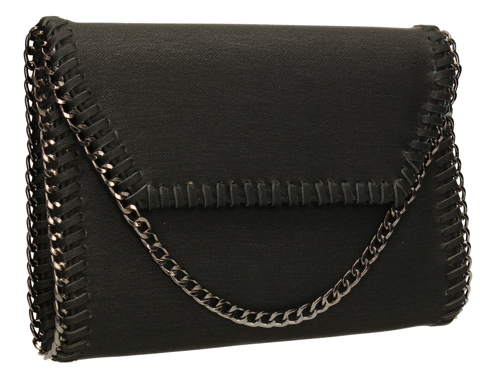 SWANKYSWANS Winona Clutch Bag Black Cute Cheap Clutch Bag For Weddings School and Work