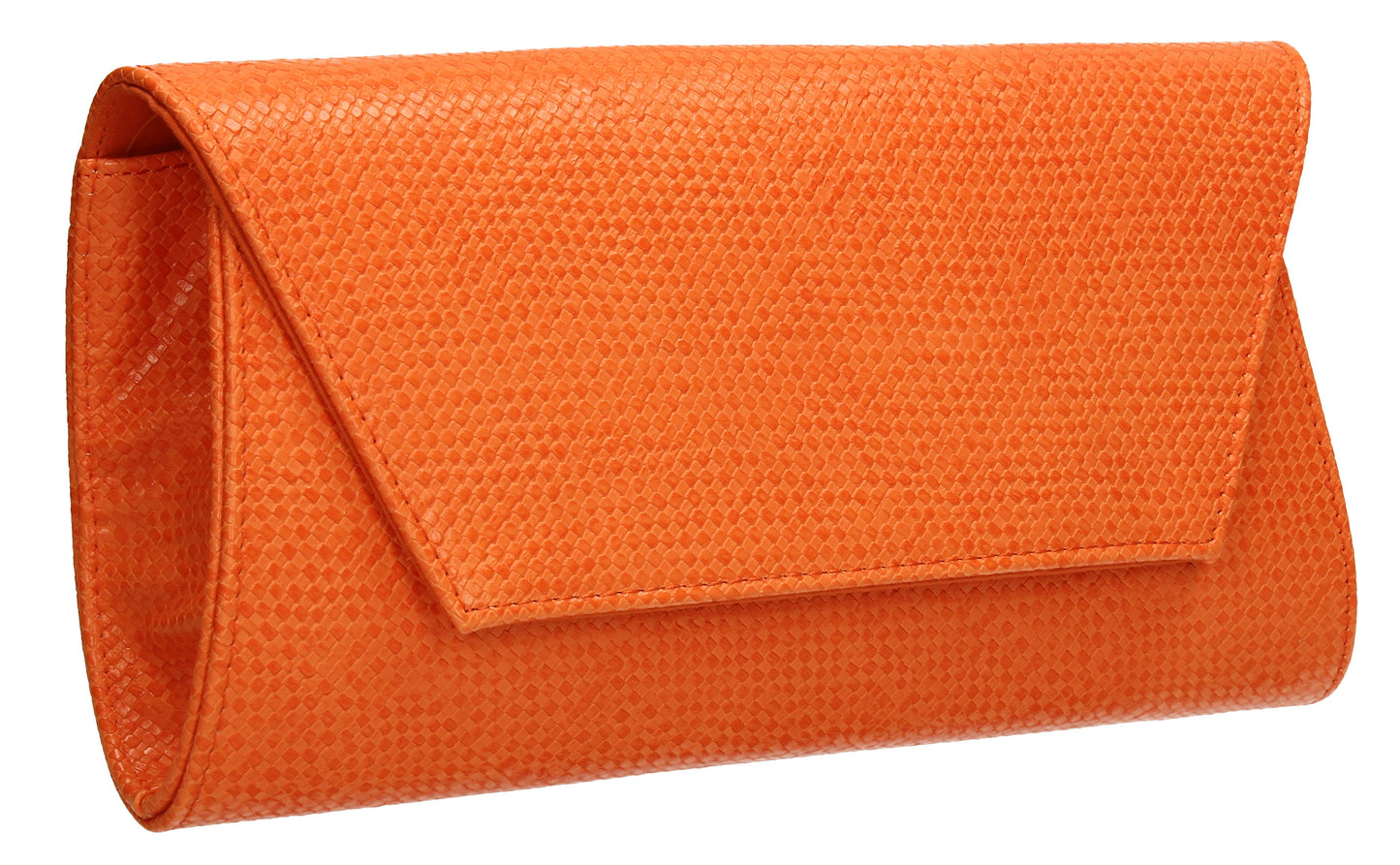 SWANKYSWANS Merci Micro Clutch Bag Scarlet Orange Cute Cheap Clutch Bag For Weddings School and Work