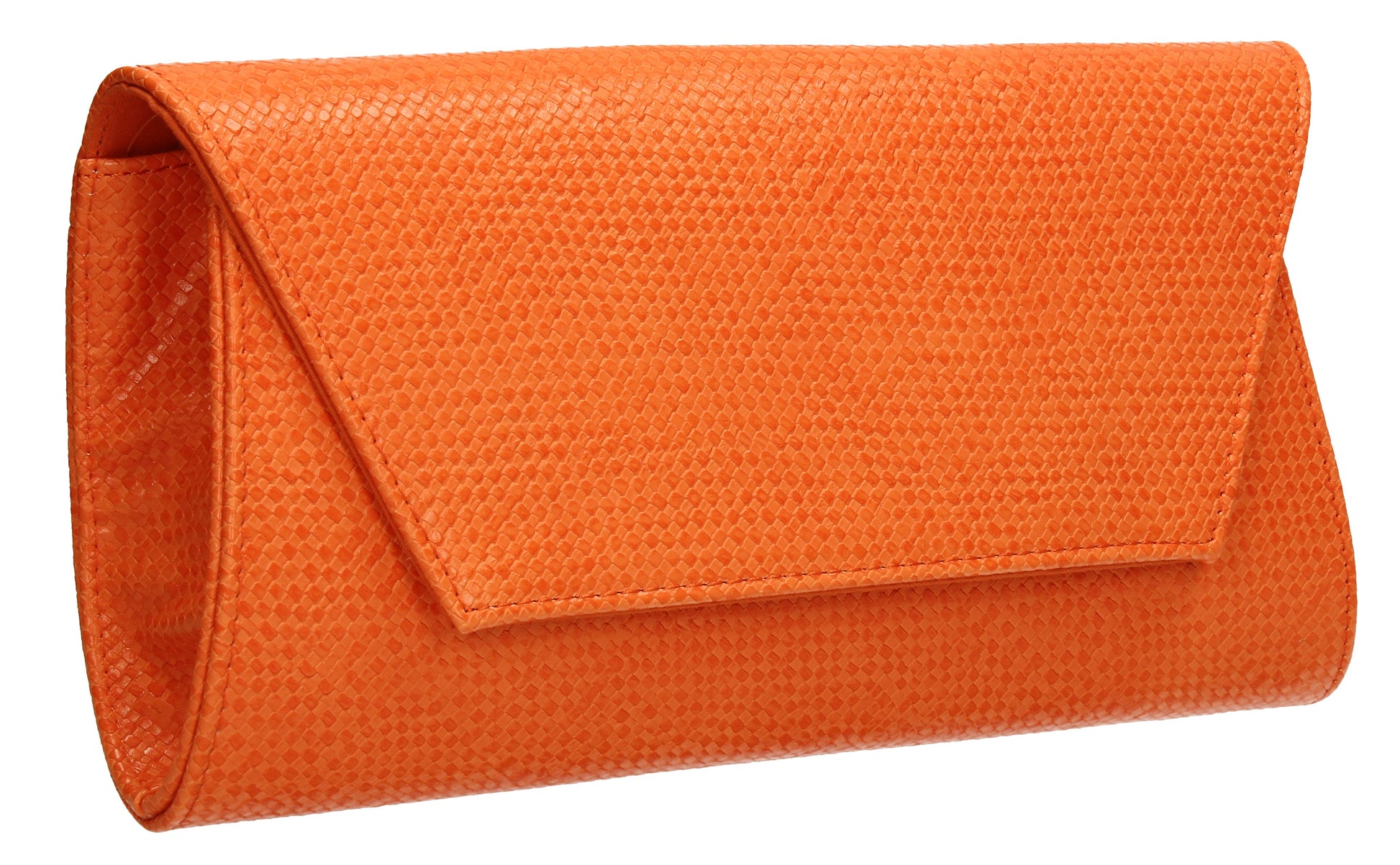 SWANKYSWANS Merci Micro Clutch Bag Scarlet Orange Cute Cheap Clutch Bag For Weddings School and Work