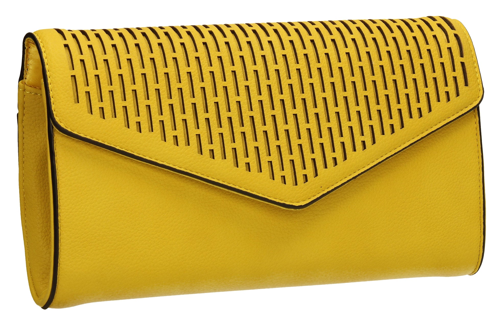 SWANKYSWANS Andrea Clutch Bag Yellow Cute Cheap Clutch Bag For Weddings School and Work