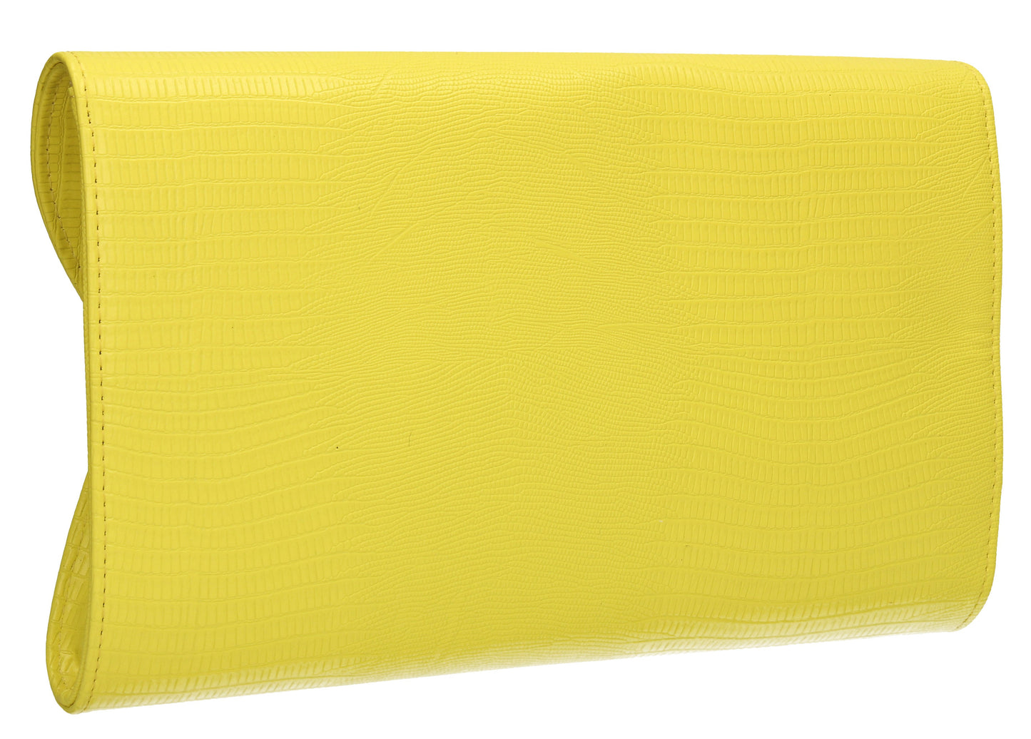 SWANKYSWANS Tania Clutch Bag Neon Yellow Cute Cheap Clutch Bag For Weddings School and Work