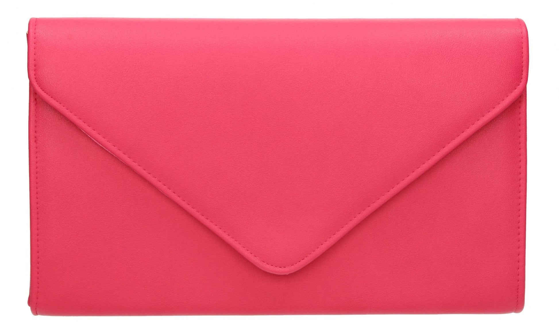 SWANKYSWANS Jenny Envelope Clutch Bag Fuschia Cute Cheap Clutch Bag For Weddings School and Work