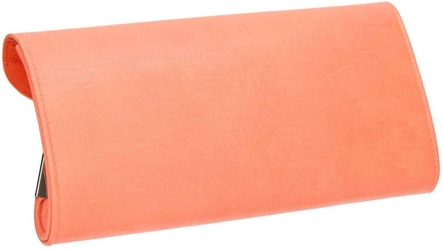 SWANKYSWANS Laurie Clutch Bag Coral Cute Cheap Clutch Bag For Weddings School and Work