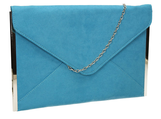 SWANKYSWANS Louis Clutch Bag Sky blue Cute Cheap Clutch Bag For Weddings School and Work