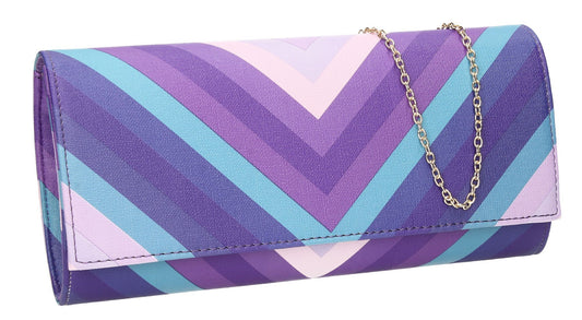SWANKYSWANS Margot Clutch Bag Purple Cute Cheap Clutch Bag For Weddings School and Work