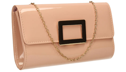 SWANKYSWANS Panama Clutch Bag Pink Beige Cute Cheap Clutch Bag For Weddings School and Work