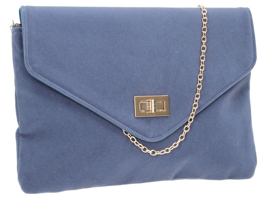 SWANKYSWANS Rita Clutch Bag Royal Blue Cute Cheap Clutch Bag For Weddings School and Work