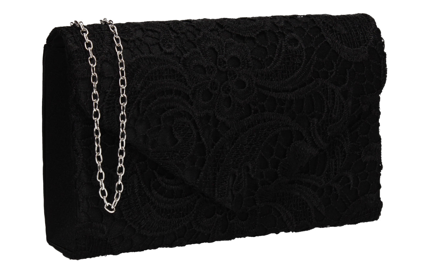 Holly Lace Clutch Bag Black