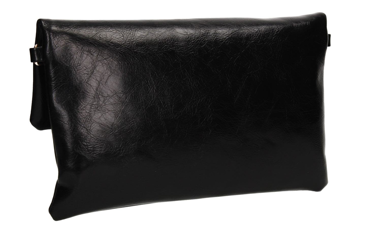 Callie Faux Leather Animal Print Elegant Clutch Bag Black