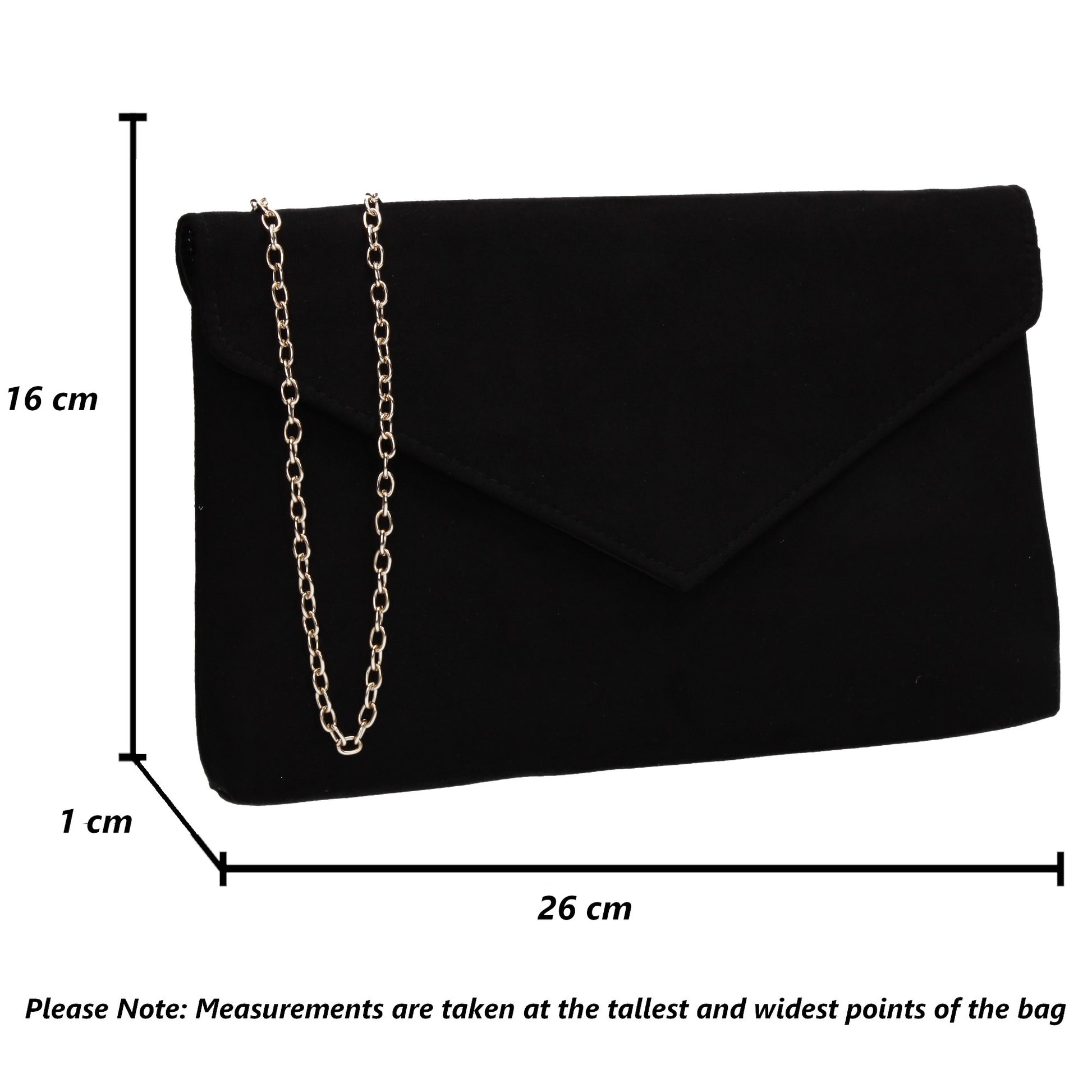 SWANKYSWANS Rosa Clutch Bag Black Cute Cheap Clutch Bag For Weddings School and Work