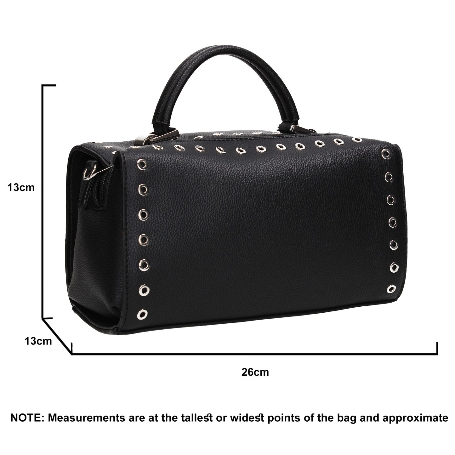Buy your Anna Handbag Black Today! Buy with confidence from Swankyswans