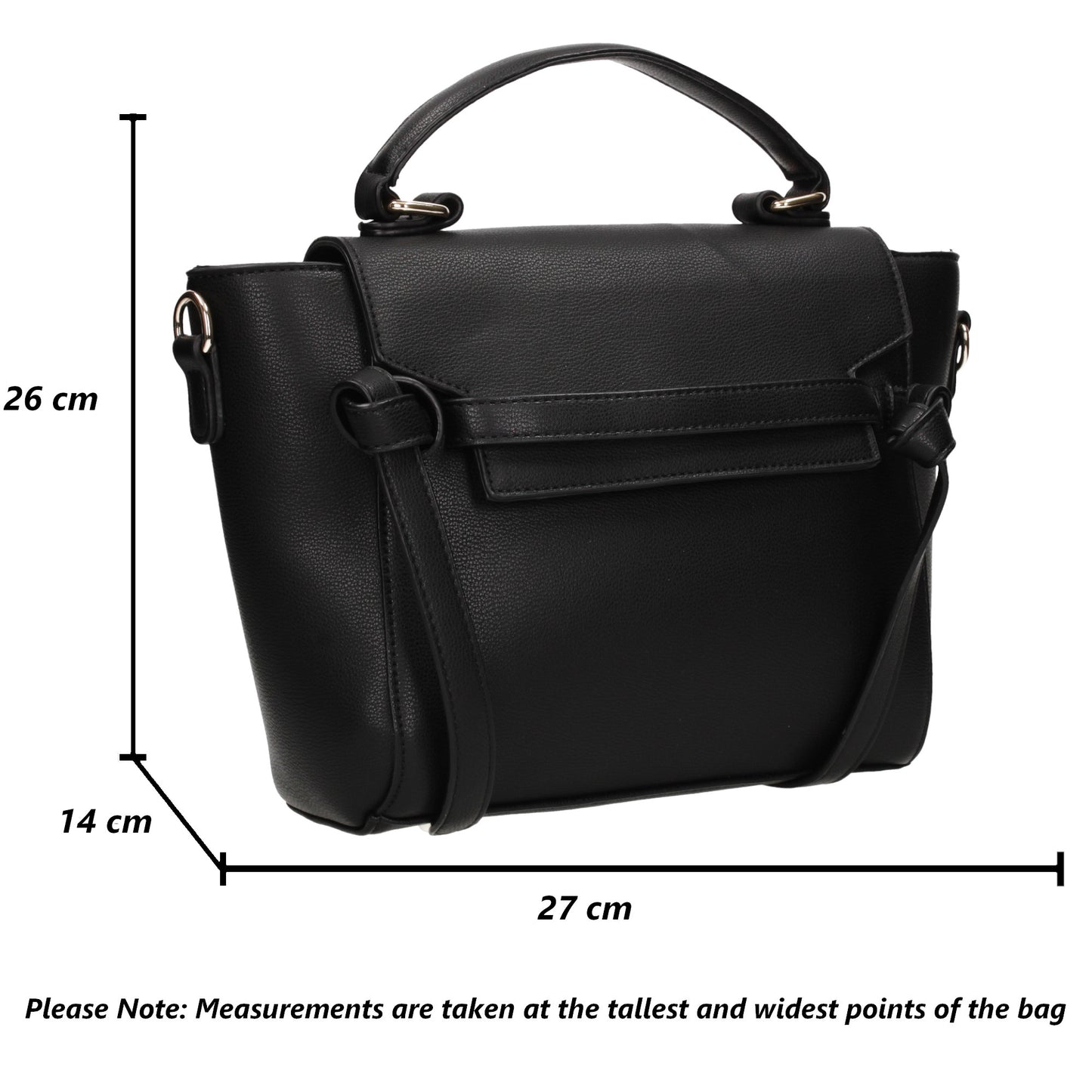 Buy your Juana Handbag Black Today! Buy with confidence from Swankyswans