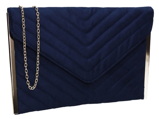 SWANKYSWANS Tessa Clutch Bag Blue Cute Cheap Clutch Bag For Weddings School and Work