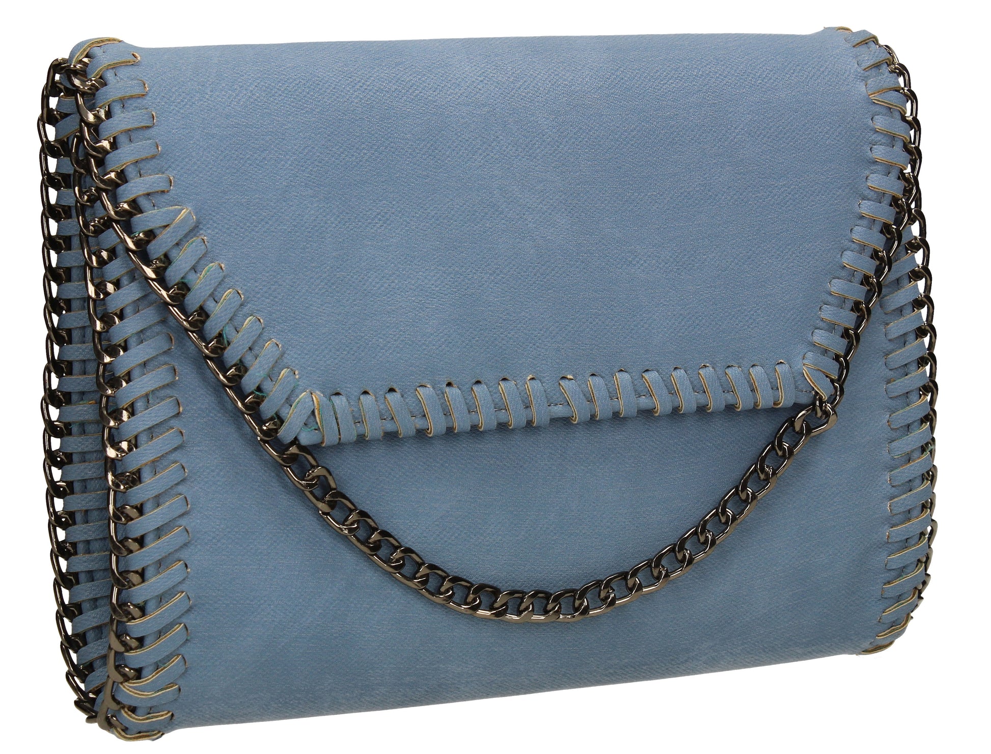 SWANKYSWANS Winona Clutch Bag Blue Cute Cheap Clutch Bag For Weddings School and Work
