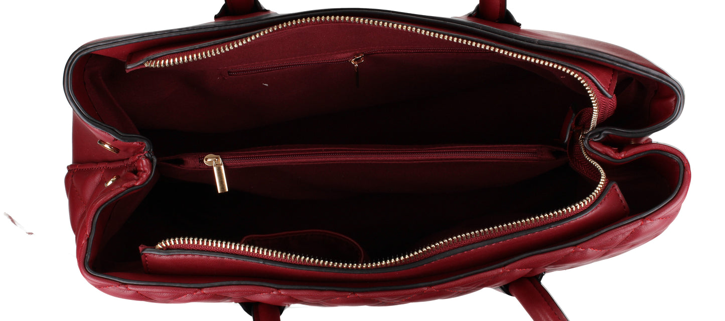 Buy your Valeria Handbag Burgundy Today! Buy with confidence from Swankyswans