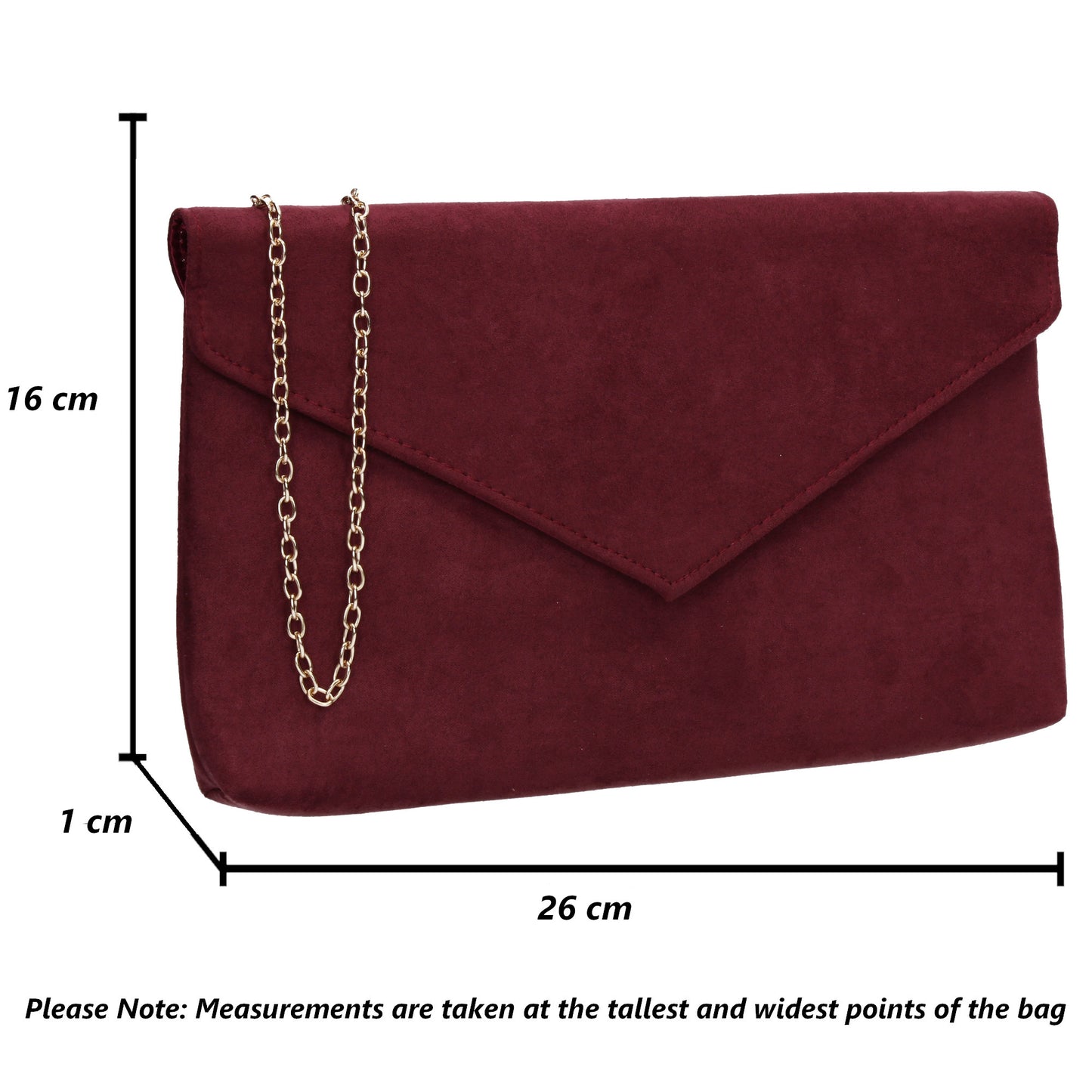 SWANKYSWANS Rosa Clutch Bag Burgundy Cute Cheap Clutch Bag For Weddings School and Work