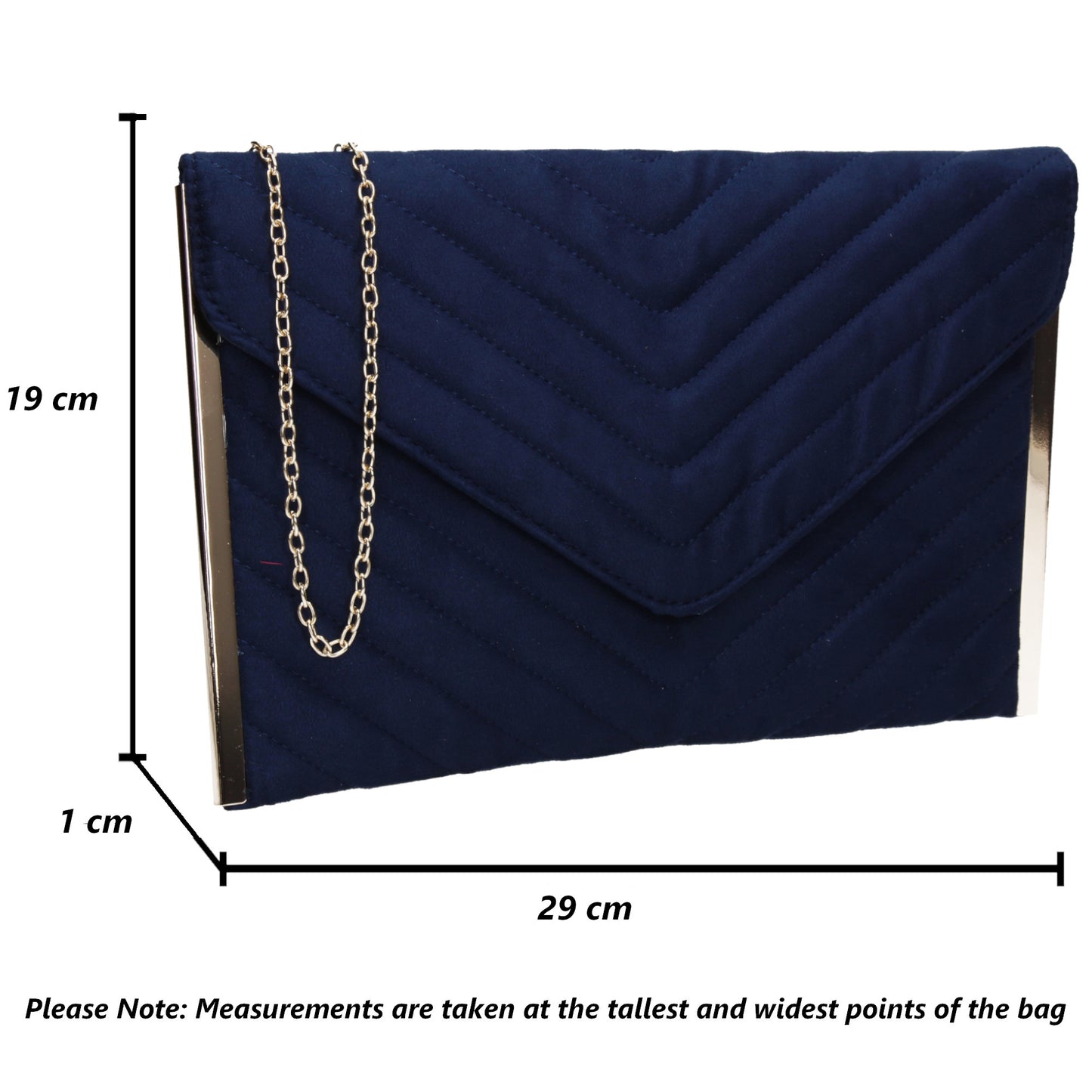 SWANKYSWANS Tessa Clutch Bag Blue Cute Cheap Clutch Bag For Weddings School and Work