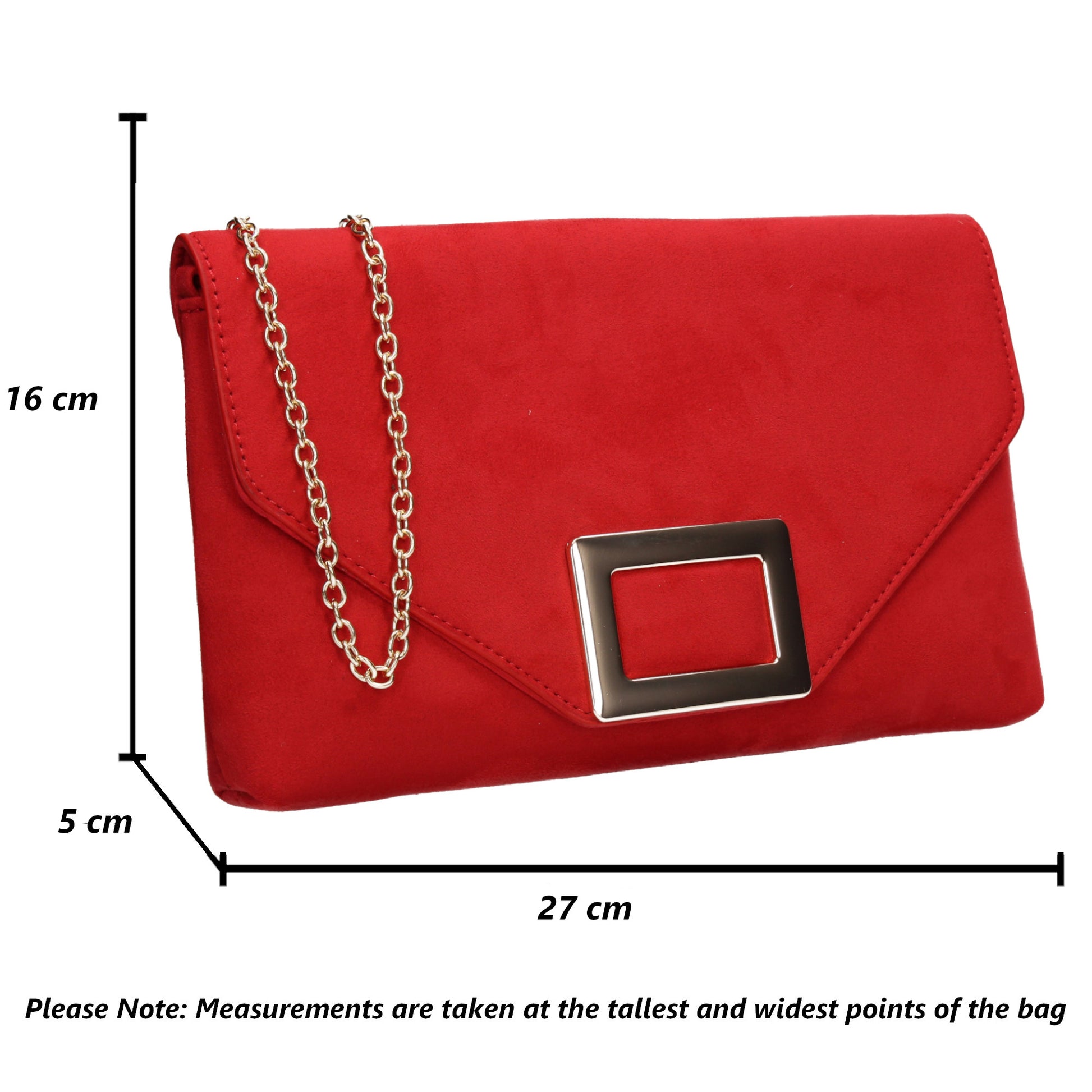 SWANKYSWANS Georgia Clutch Bag Red Cute Cheap Clutch Bag For Weddings School and Work