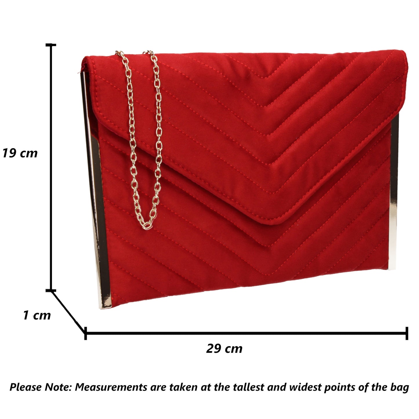 SWANKYSWANS Tessa Clutch Bag Red Cute Cheap Clutch Bag For Weddings School and Work