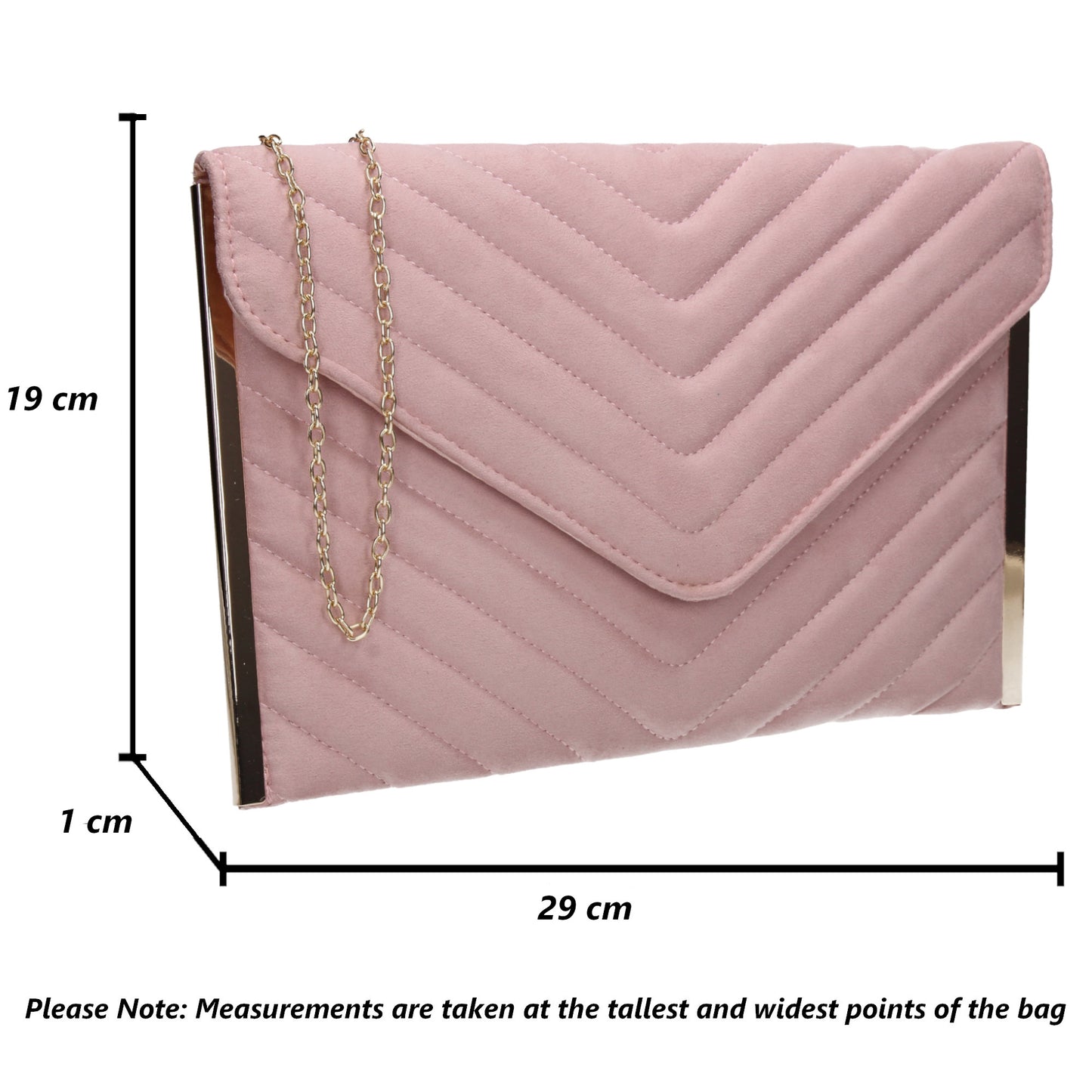 SWANKYSWANS Tessa Clutch Bag Pink Cute Cheap Clutch Bag For Weddings School and Work