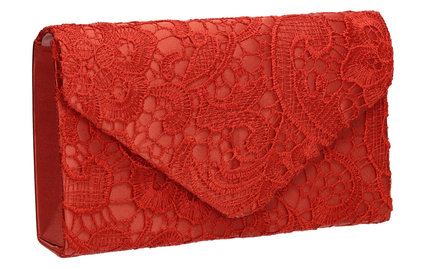 Holly Lace Clutch Bag Coral