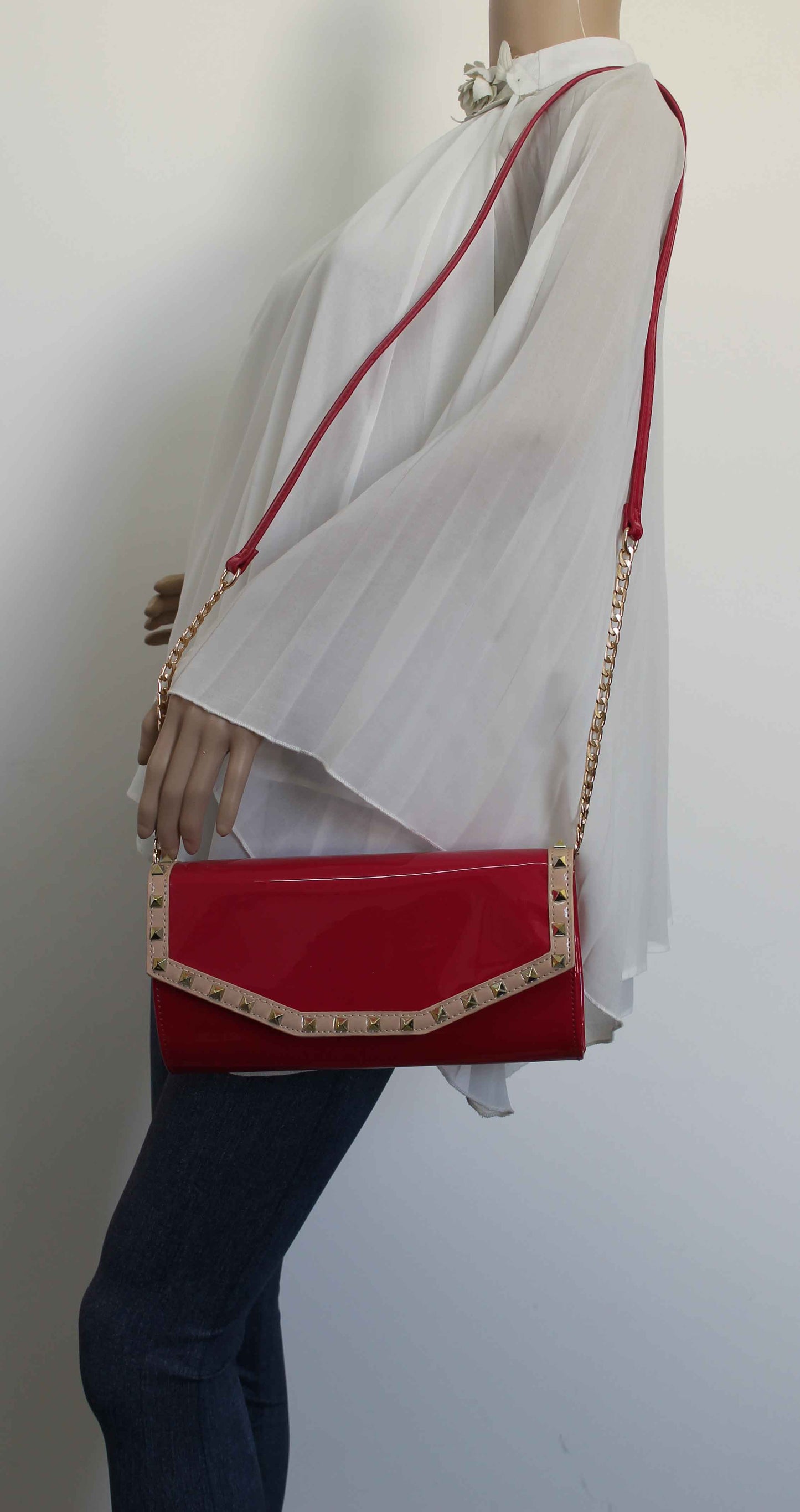 SWANKYSWANS Juno Clutch Bag Fuschia Cute Cheap Clutch Bag For Weddings School and Work