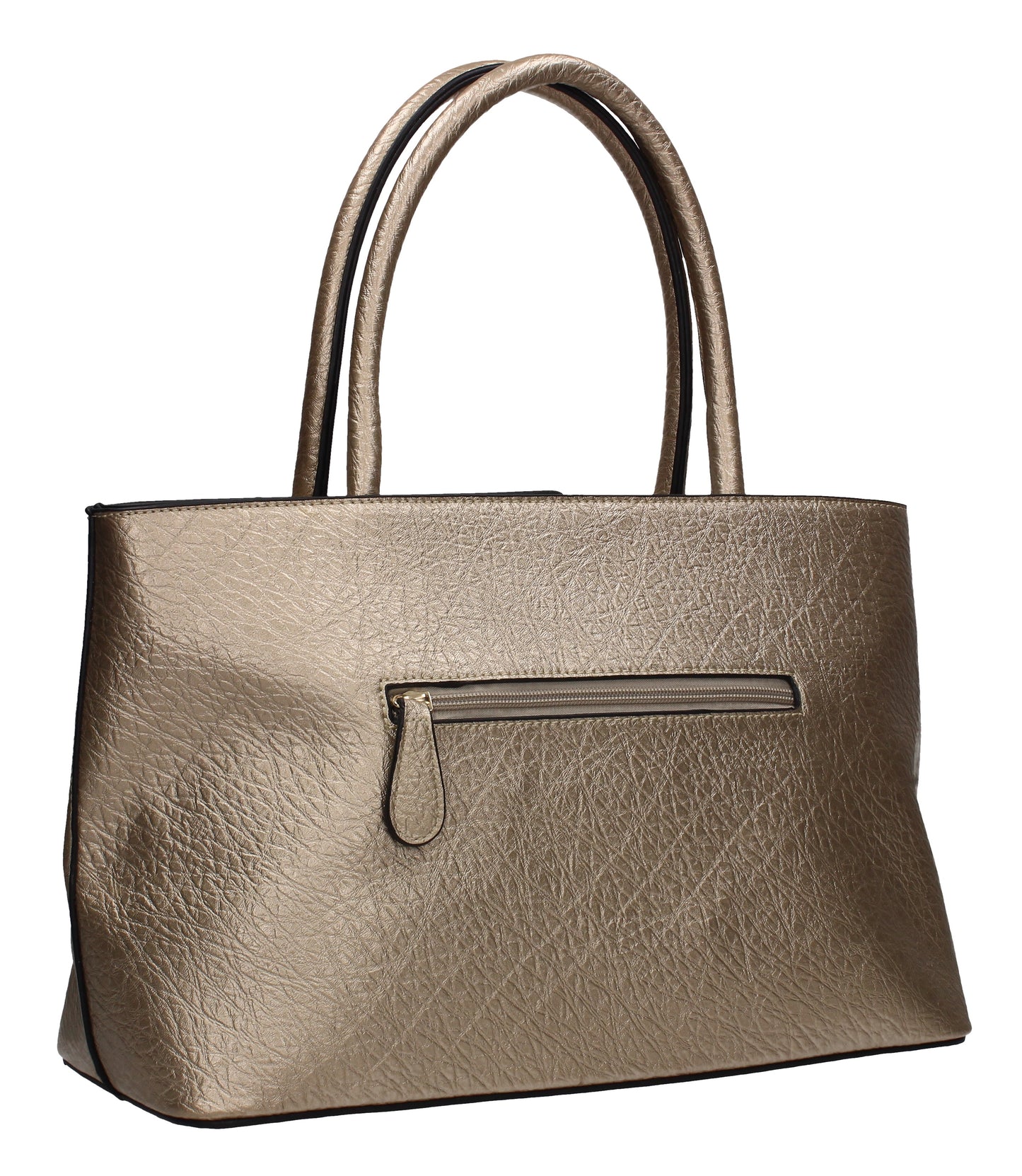 Brielle Two Tone Top Handle Bag Handbag Gold