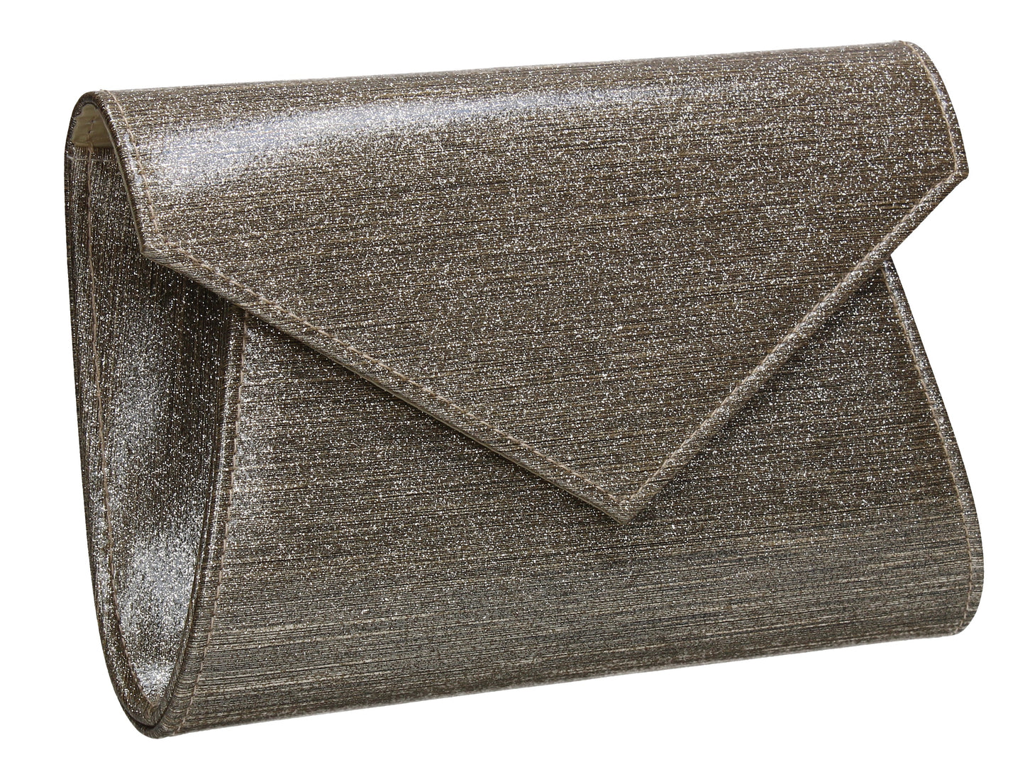 Zoe Sparkly Envelope Clutch Bag Gold