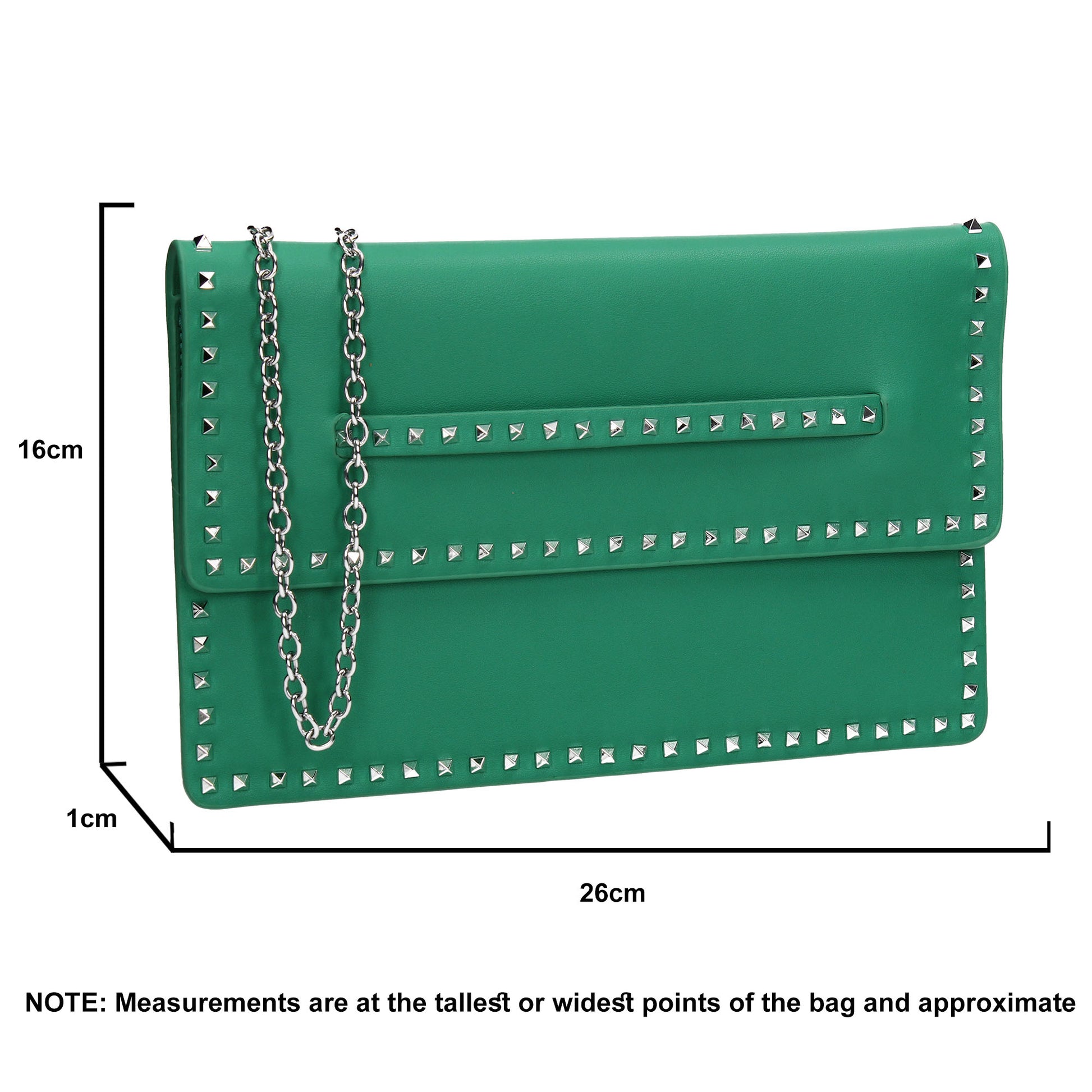 SWANKYSWANS Ciera Clutch Bag Green Cute Cheap Clutch Bag For Weddings School and Work