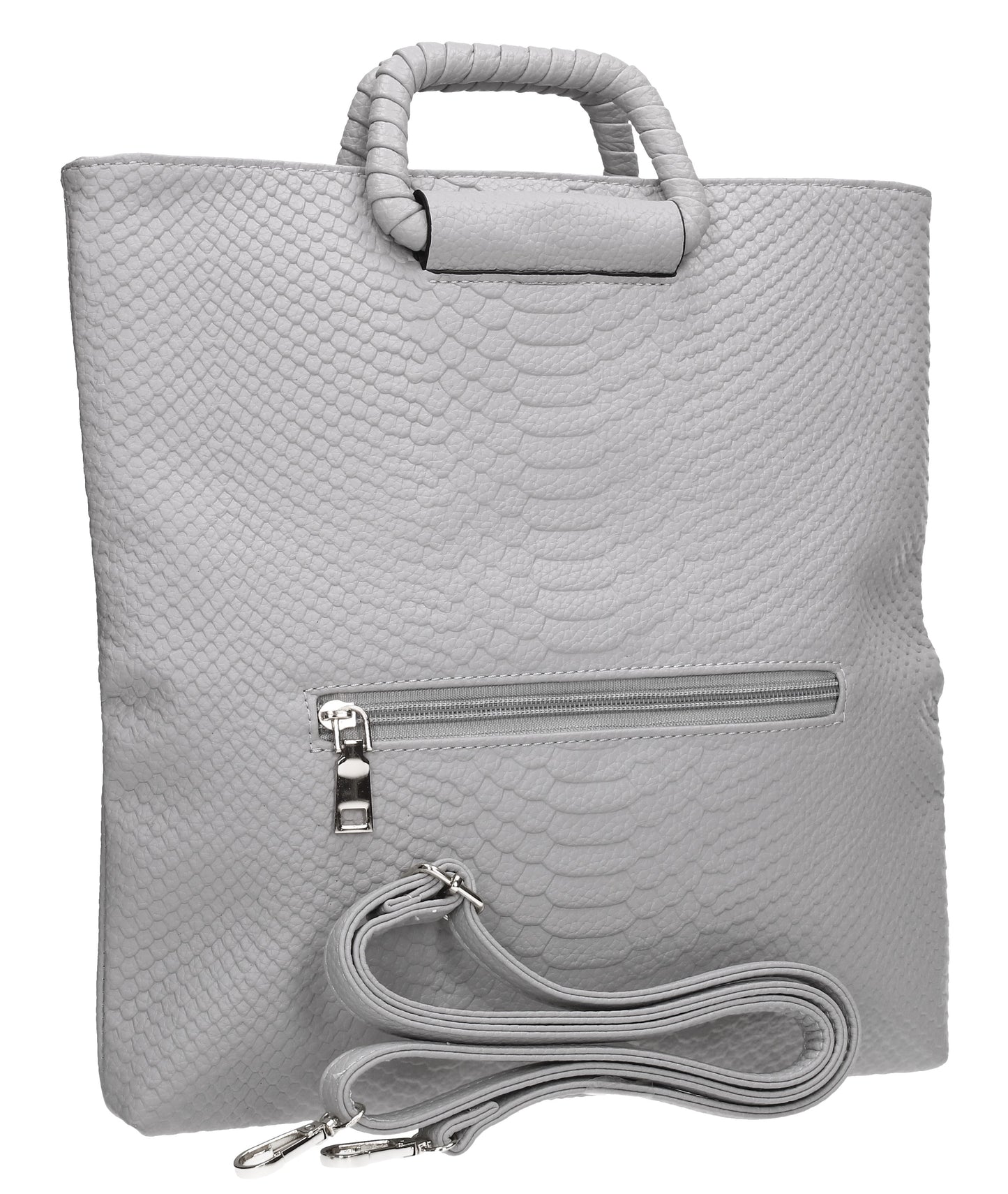 SWANKYSWANS Kara Fold Over Clutch Bag Grey Cute Cheap Clutch Bag For Weddings School and Work