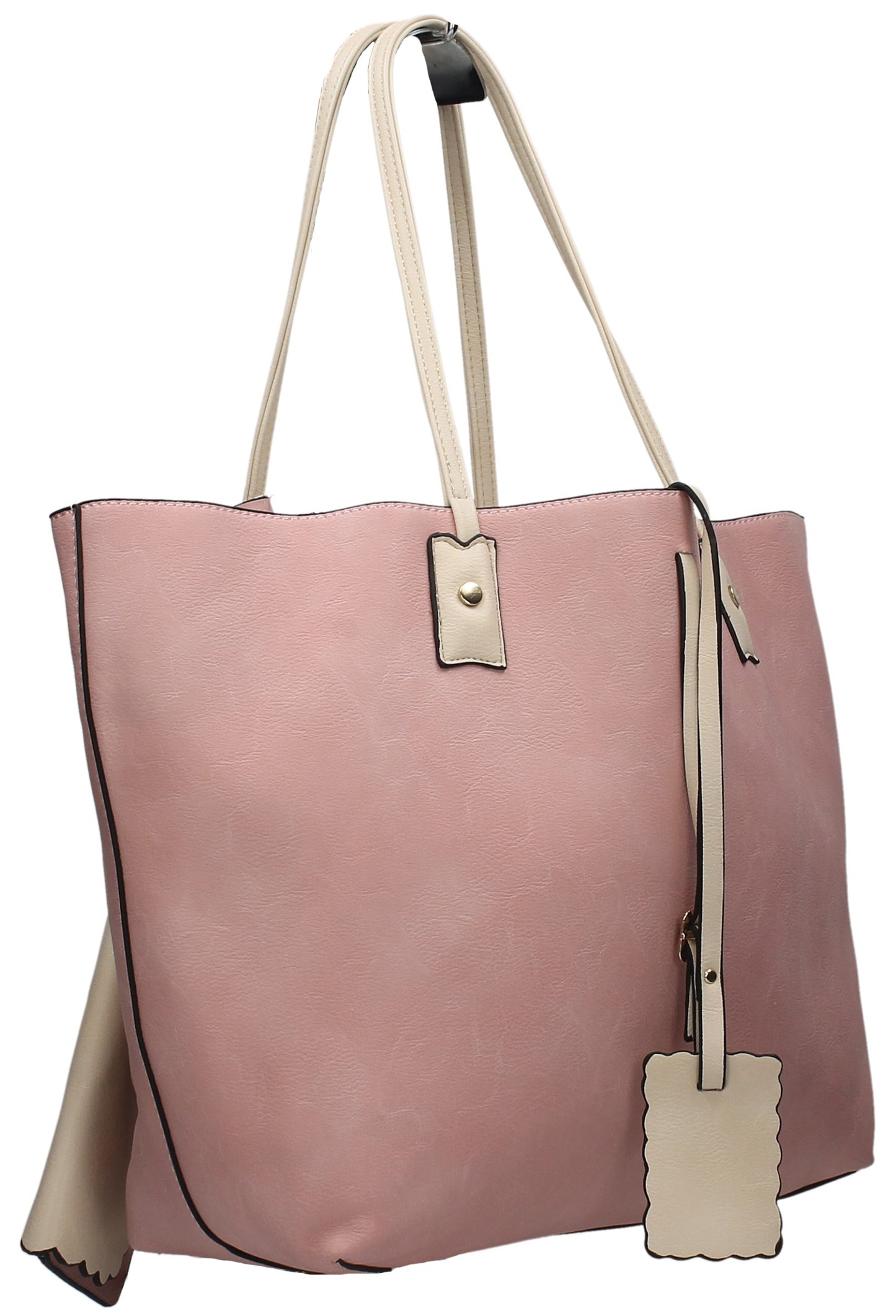 Swanky Swans Nina Reversible Handbag Pink & BeigeCheap Fashion Wedding Work School