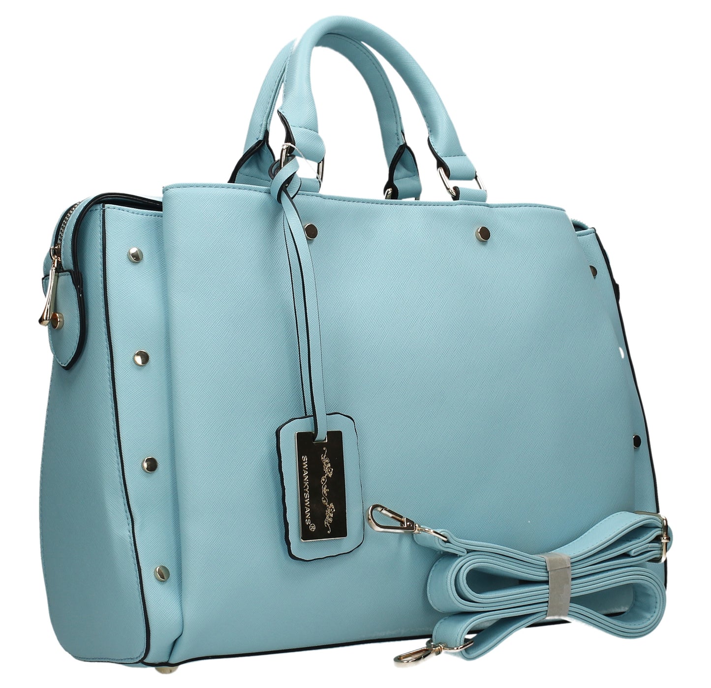 SWANKYSWANS Michelle PU Handbag Light Blue