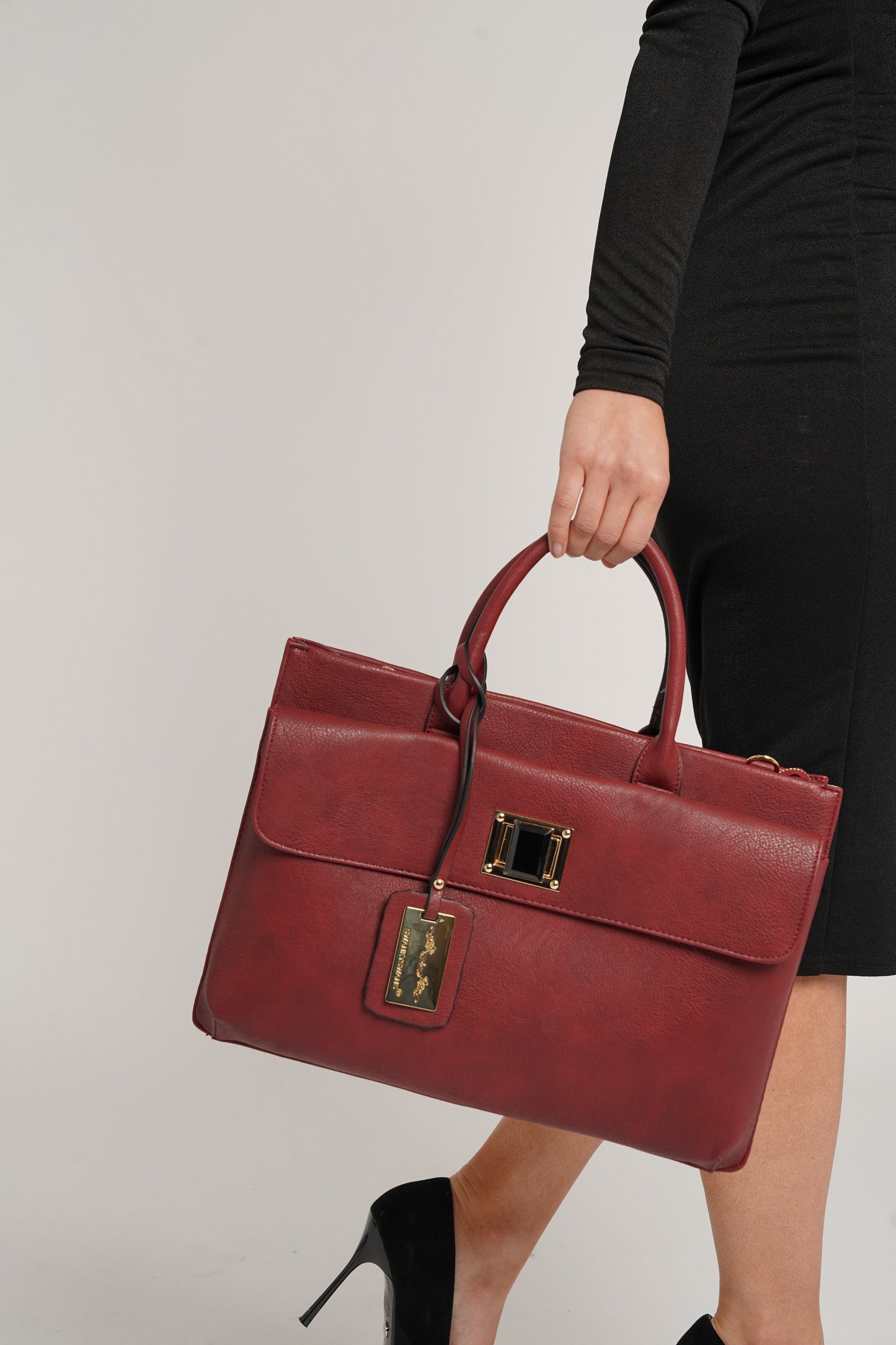 Elle Business Handbag Burgundy