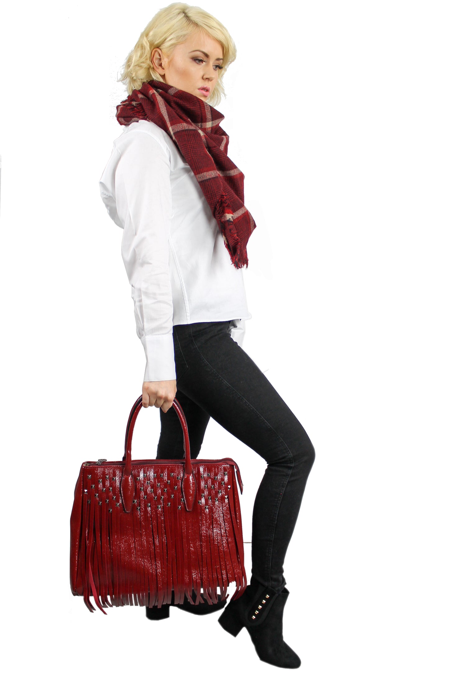 Holly Tassle Handbag Red