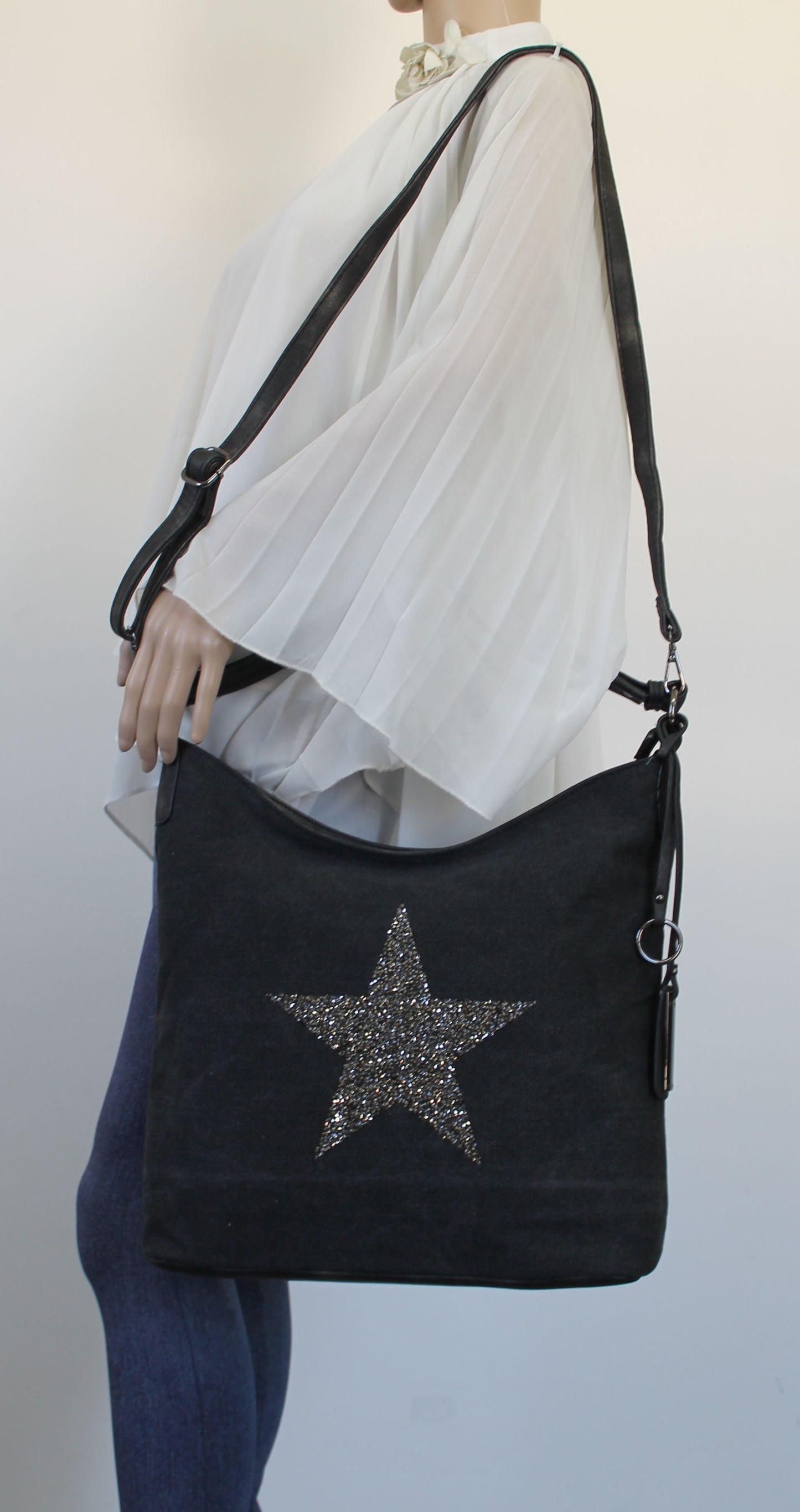 Swanky Swans Millie Handbag BlackPerfect for School, Weddings, Day out!