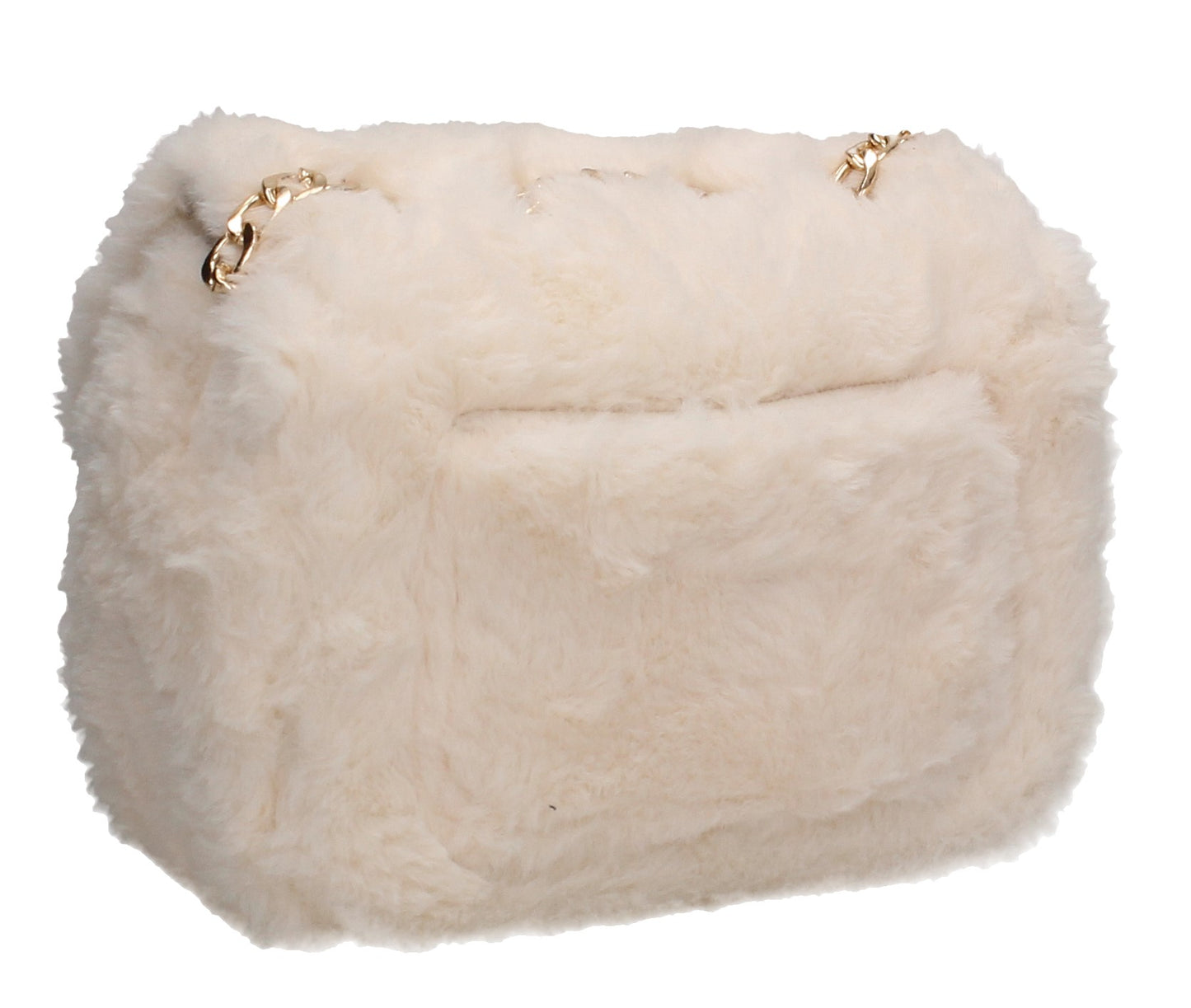 SWANKYSWANS Carson Faux Fur Clutch Bag Ivory