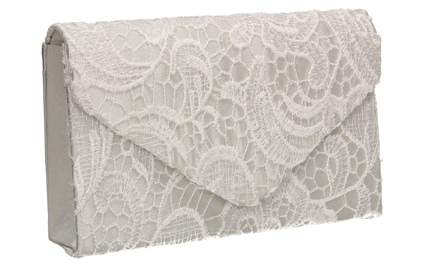 Holly Lace Clutch Bag Ivory