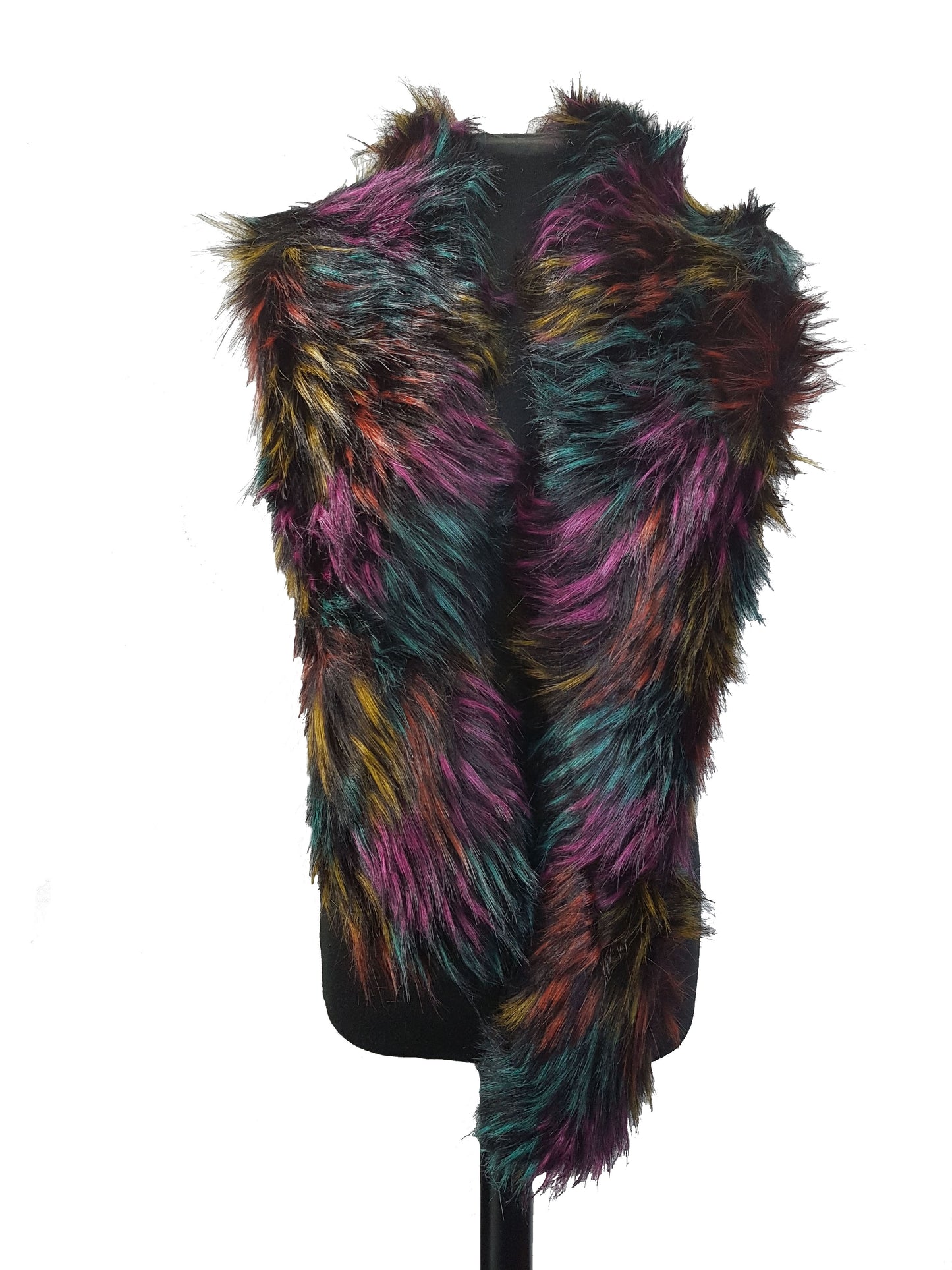 Lydia Winter Multicoloured Faux Fur Wrap Neck Warmer